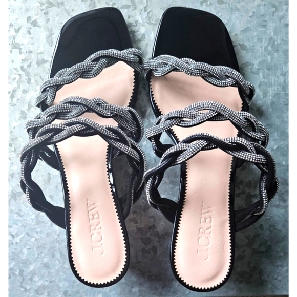 J.Crew Zadie strappy kitten heels with crystals - Picture 5 of 10